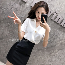 Spring Autumn Shirt Woman Blouse 2022 New Woman V Collar White Snowspun Womens Dress Shirt Design Feel Shirt Career