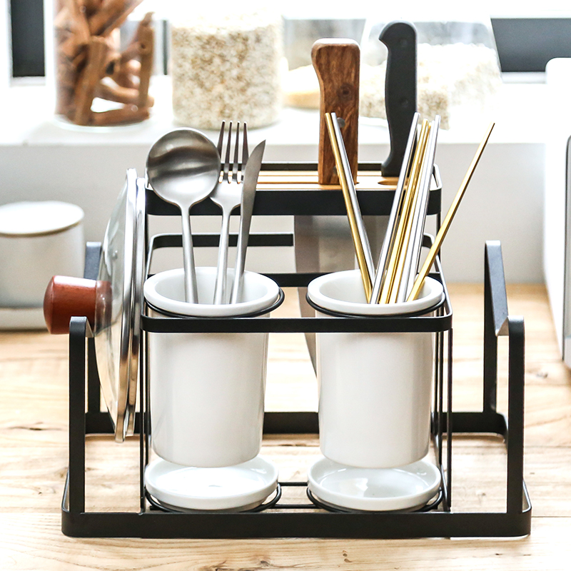 Chopsticks Chopsticks box tool rest one desktop type cage multi - functional kitchen canister shelf household ceramics Chopsticks basket