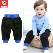 Childrens pants boys pants fleece spring and autumn clothes 2021 new childrens sports pants girls trousers casual pants