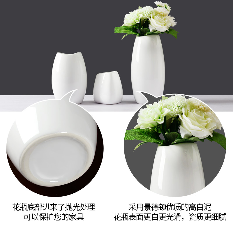 Vase furnishing articles flower arranging I and contracted sitting room European - style creative home decoration ceramic dried flowers floral floral outraged