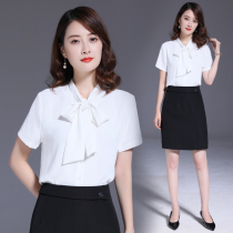 Phoenix color professional suit women fashion shirt skirt two-piece set 2021 summer new overalls women