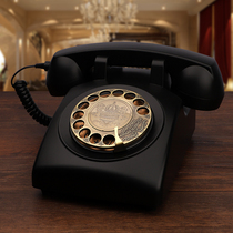 European style retro landline creative antique old rotating disc home hotel office wired telephone wireless card card