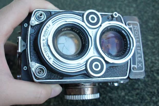 德国禄来rolleiflex 3.5f 双反 zeiss planar 75mm f3.5镜头
