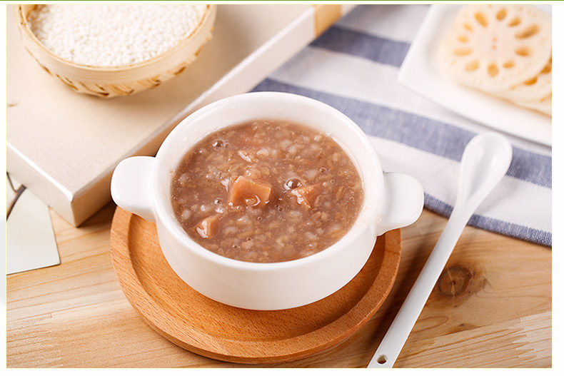 天猫同福碗粥早餐速食莲藕粥180g*6礼盒