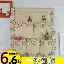 New store special 1 small fresh fabric storage hanging bag Hanging belt Fabric hanging pocket storage bag storage bag