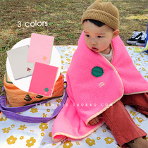 Clear Cabin Spot Peach Pie South Korea Boy Clothing Winter Sheep Lamb Hair Children Clog Blanket Blanket Fluorescent Cloak 41