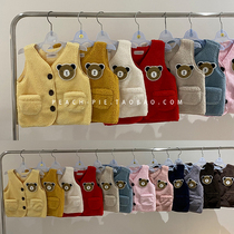 Clear Cabin Spot Peach Pie Korean childrens clothing 2020 winter male and female plush warm horse chia small great boy 313