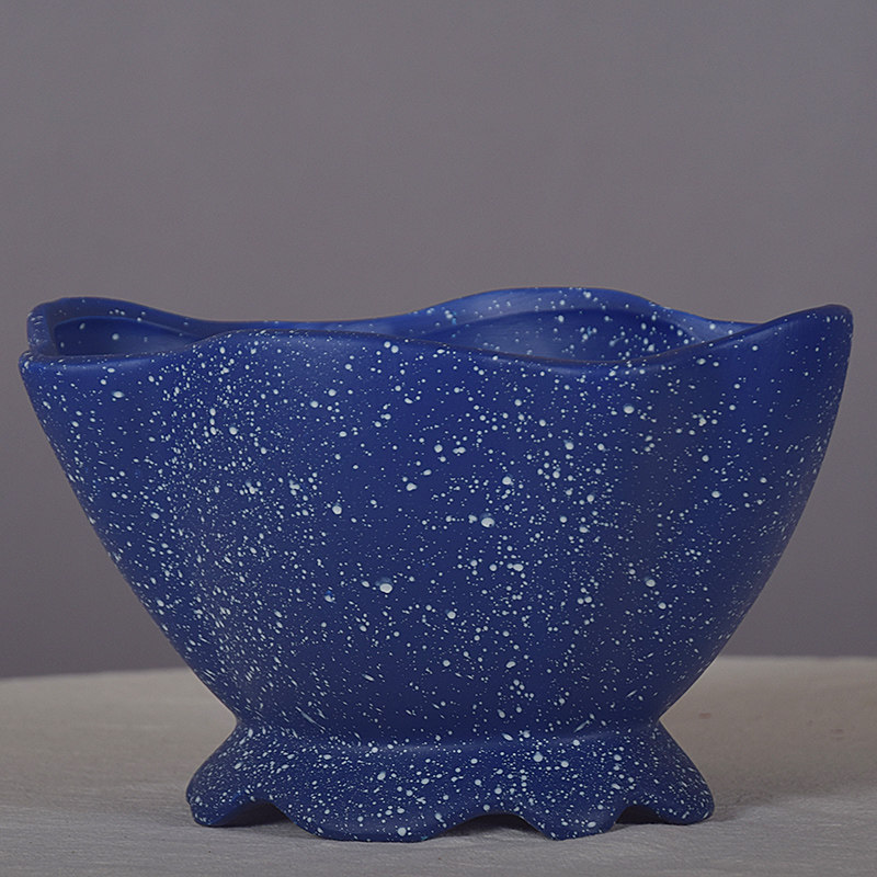 鼎龙陶瓷大号花盆欧式风贝壳雪花椭圆形家居室内绿萝吊兰植物包邮