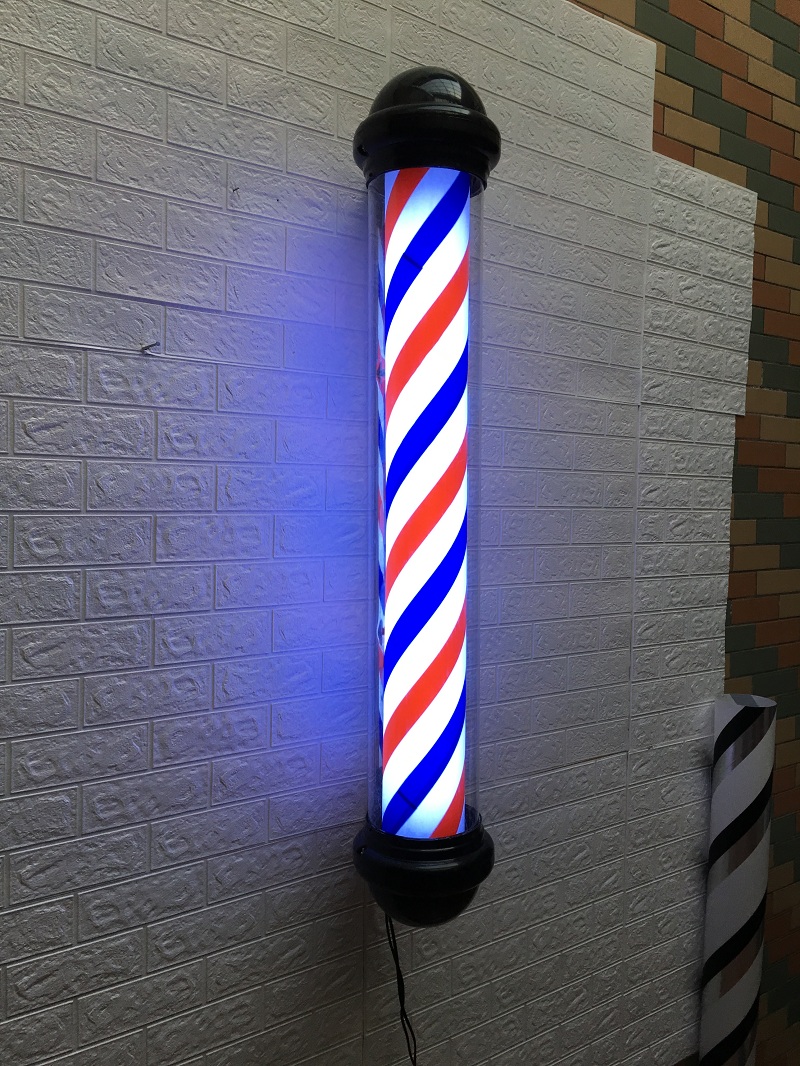 美发转灯led挂墙 美发店理发专用户外灯理发店转灯挂壁发廊灯箱小