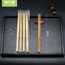 Shengrongya disposable chopsticks blue and white porcelain individually packaged split cheap household hot pot extended chopsticks wholesale tableware