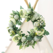 Nordic Stars Christmas Decorations Floral Rings Hanging Accessories Wall Lintel Mirror Front Hanging Accessories Childrens Tent Decorations