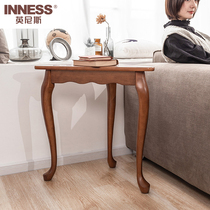 Innis Nordic simple solid wood sofa side cabinet creative small table living room bedroom household storage coffee table corner