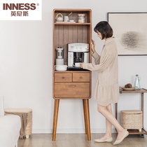 Innis solid wood cabinet floor-to-ceiling household coffee cabinet kitchen side cabinet living room corner cabinet storage cabinet