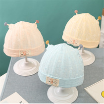 0-3-6 Months Newborn Baby Cap Spring Summer Thin baby hat infant cotton beginner male and female 1 year old