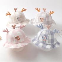 Baby Hat Infant Pure Cotton Fisherman Hat Boy Baby Sun Hat Cute Super Cute Spring Autumn Thin female newborn baby
