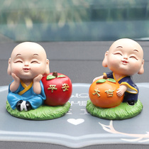 Car Decoration In-car Cute Pendulum Meditation Meditation Small Monk Car Middle Control Terrace A Safe And Creative Personality Ornament