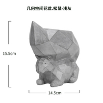 Simple creative squirrel succulent plant flower pot decoration living room porch garden decoration personality abstract animal ornaments