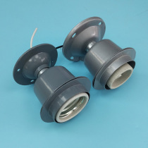 High temperature ceramic lamp holder spiral screw Port lamp holder wall thread lamp cover die-casting lamp holder E27 E40