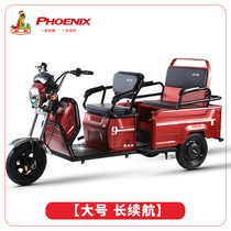 New battery car Adult old man transport pick-up children load pull goods Household passenger and cargo dual-use electric tricycle