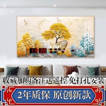 Electronic perpetual calendar 202021 new living room landscape landscape digital wall-mounted wall fashion clock calendar home