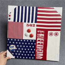 Dealing with the old beauty wind knock cheap can hang photos iron sheet with magnet European and American decorative murals hanging paintings