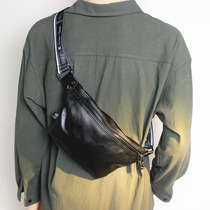 Han Han Edition Japanese chest bag trendy dumplings personality fashionable man and woman skinned soft skin backpack single shoulder cross-bag