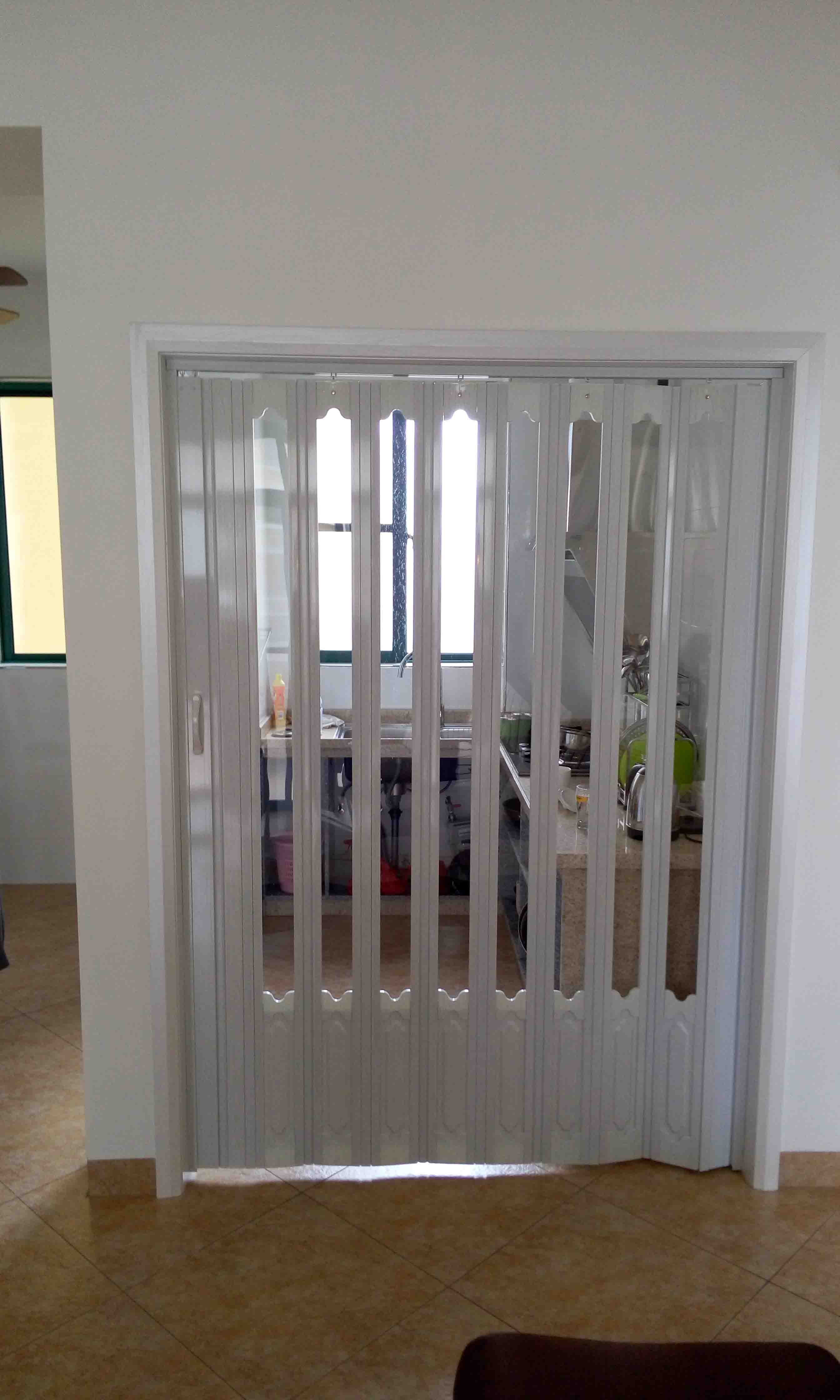 pvc折叠门 厨房推拉门浴室卫生间塑料折叠门商铺客厅空调 隔断移