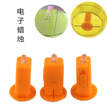 Retro glowing traditional portable paper lantern LED lamp simulation electronic candle DIY creative lantern wick accessories