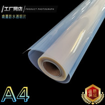 Inkjet waterproof transparent printed film milk white fillin plate printing film screen printing out fillin