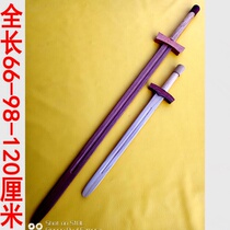 Package wooden knife wooden sword children adult sword Blue Dragon Sword wood knife performance props weapons bamboo wooden sword