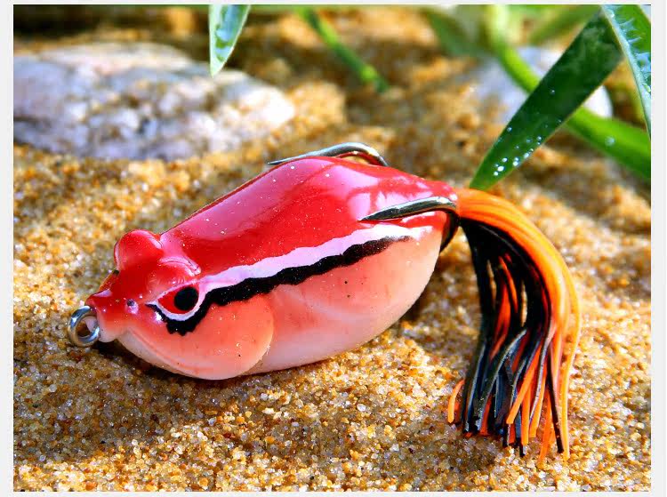 雷蛙新手黑鱼专杀倒刺路亚饵鱼猎人7g/16g尖嘴窄双钩有须淡水假饵