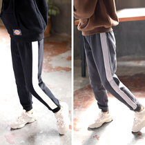 (Clearance) girls pants thin velvet autumn and winter wear plus velvet casual pants foreign atmosphere