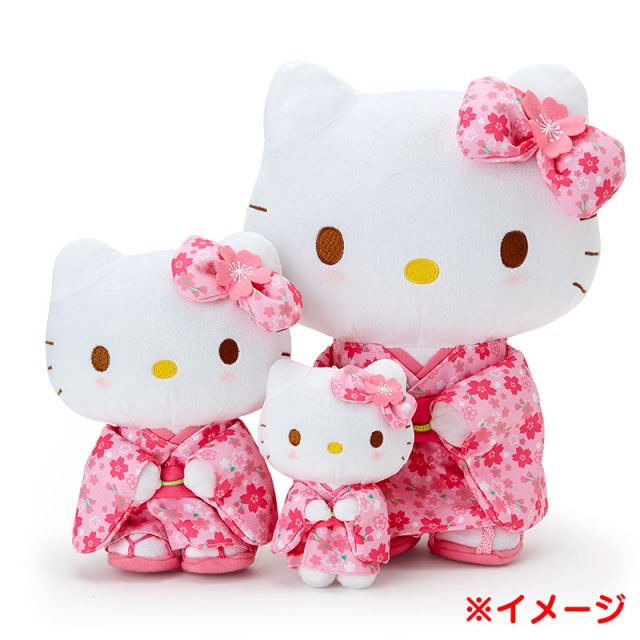 ຍີ່ປຸ່ນຊື້ sanrio ຂອງແທ້ hellokitty cherry blossom kimono Hello Kitty kt cat plush doll doll