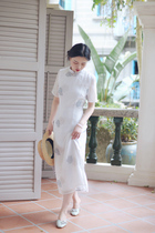 WANTING Evening "Feather Fall" Craft Embroidery Improved Art Cheongsam Ink Printing Set