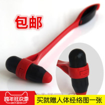 Upgraded version of silicone massage hammer acupoint beating hammer Meridian hammer health Mallet fitness beating hammer gallbladder meridian pedicure stick beating