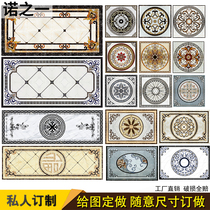 Customized size high temperature microcrystalline entry hall aisle corridor parquet tile living room entrance puzzle carpet tile