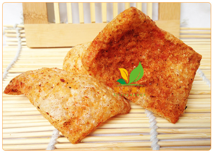 云南特产特色美食芒市傣族猪泡皮(干) 炸猪皮香辣酥脆购买5袋包邮