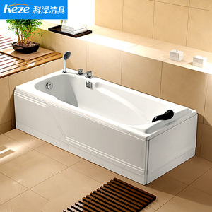 科泽亚克力浴缸家用成人小户型独立式浴缸1.2-1.8米五件套浴池