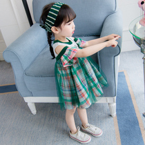  Girls dress Female baby summer princess dress Infant childrens clothing 2021 new mesh skirt 0-3-45 years old