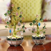 Enamel color Fortune cash cow Living room wine cabinet Home decoration Office lucky housewarming opening gift ornament