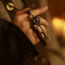 Mr. Jis steam Continental Steampunk Metal Gear tassel key jewel sweater chain long necklace