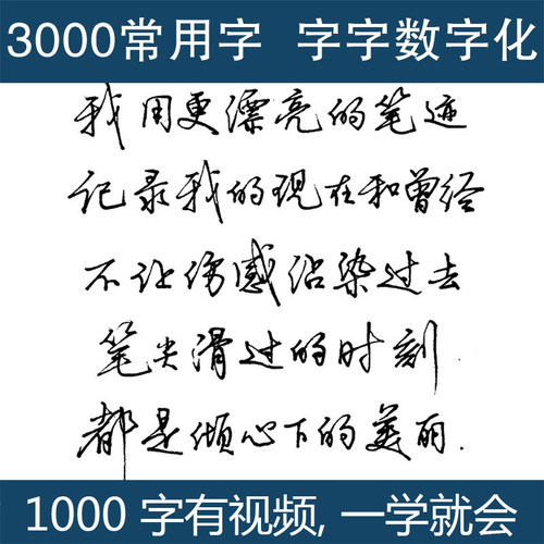 张神农数字化练字帖成人行书行楷书速成女生男生反复使用钢笔硬笔_7折