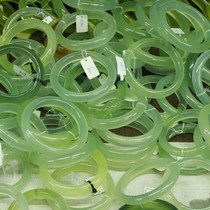 Natural jade bracelet A goods 180 material River mill old Jade Sky green frozen jade bracelet live payment link private auction does not ship