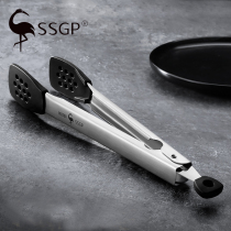Silicone barbecue clip kitchen food clip 304 stainless steel food clip barbecue household anti-scalding steak special