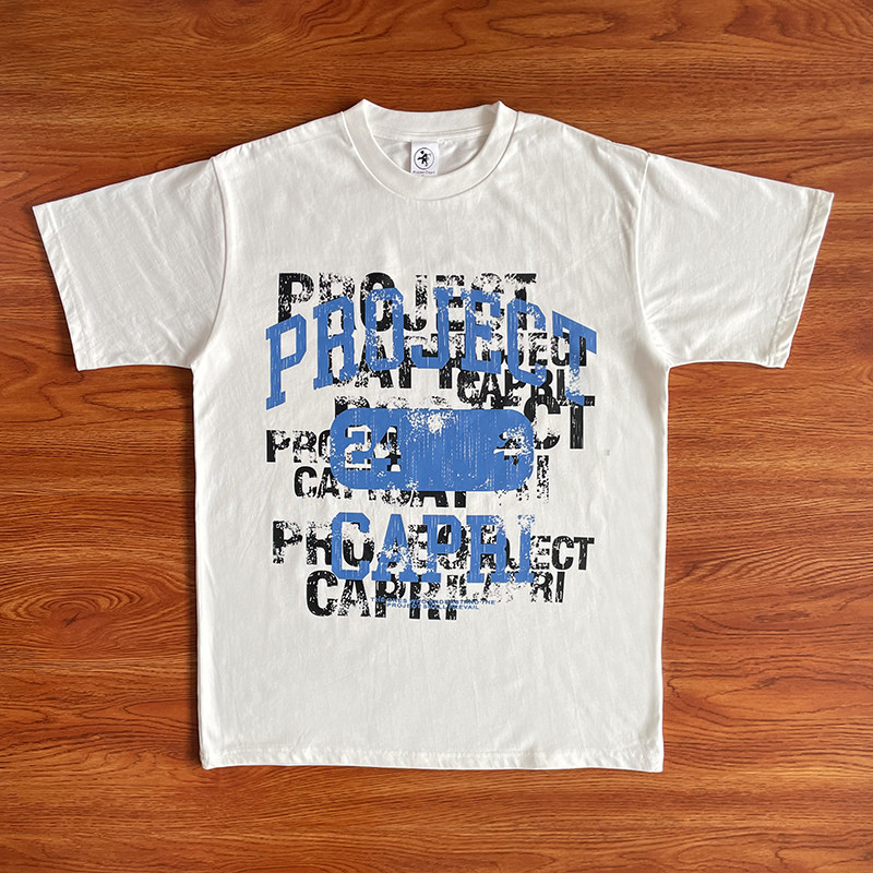 Travis Scott Project Capri Emergency Tee Men's and Women's Cotton Short Sleeve T-Shirt