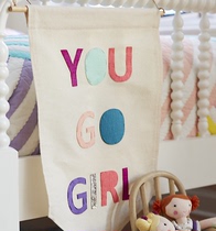 Special cargo girl boys room decoration hanging painting hanging cloth hanging flag birthday will be pure cotton embroidered name
