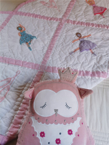 All-cotton child ballet quilts by girls kindergarten and embroidered 120x150