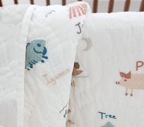 Newborn toddler baby cotton quilted by all-cotton handmade quilted by small quilt and embroidered with embroidered nursery