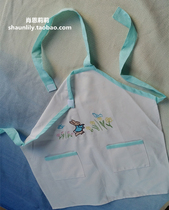 Foreign Trade Peter Rabbit Little Girl Cotton Apron Children Handmade Bib Children Waist Embroidered Painting Clothes