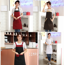 Apron custom logo printing fashion female custom fruit supermarket milk tea store with kitchen overalls waist men